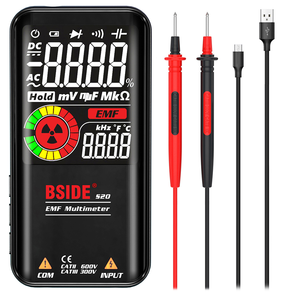 BSIDE S20 Voltage NCV Hz EMF Digital Multimeter Ohm Frequency Diode Tester, 501 Original
BSIDE S20 Voltage NCV Hz EMF Digital Multimeter Ohm Frequency Diode Tester, 501 Original