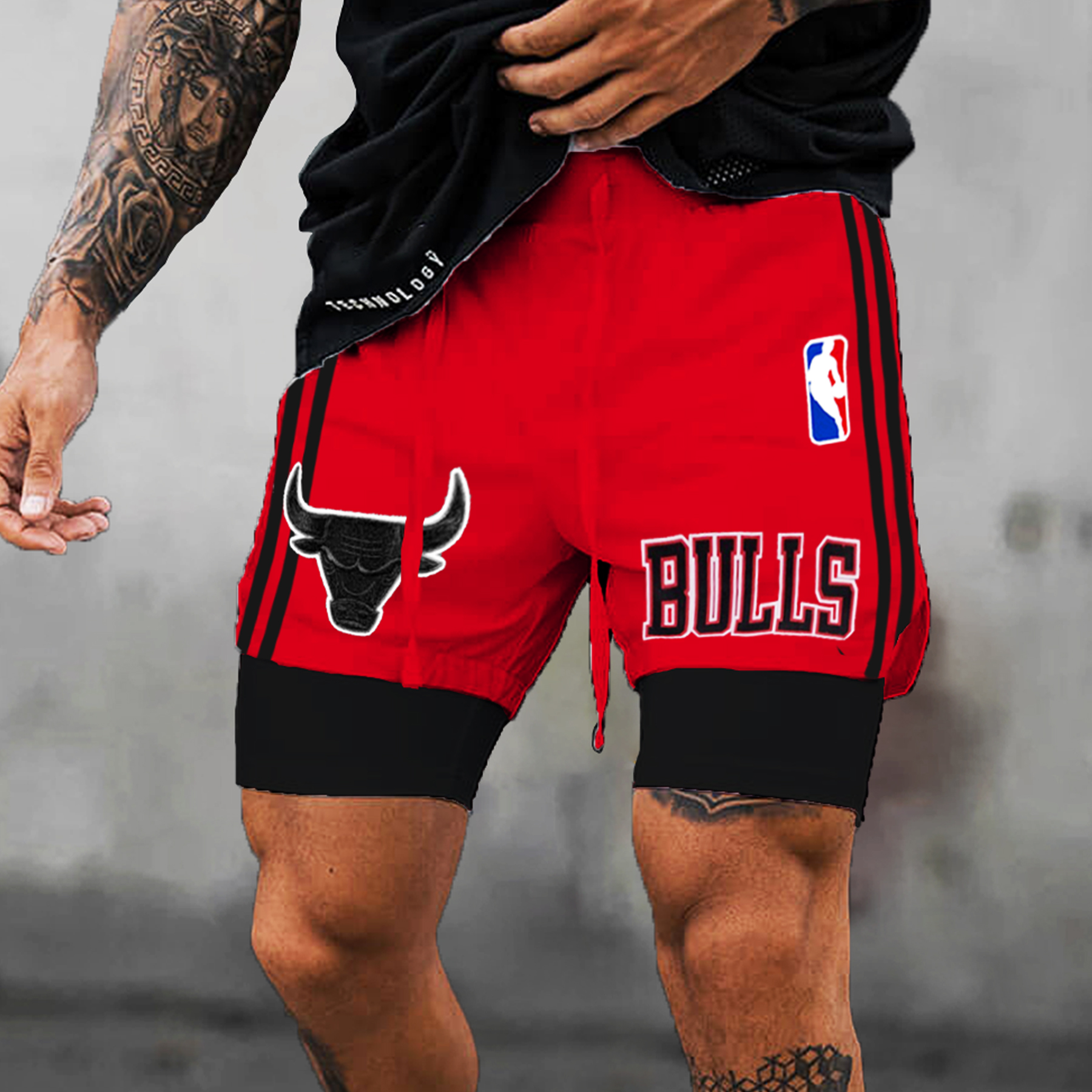 Men's GYM Chicago Basketball Casual Functional Shorts Lixishop 