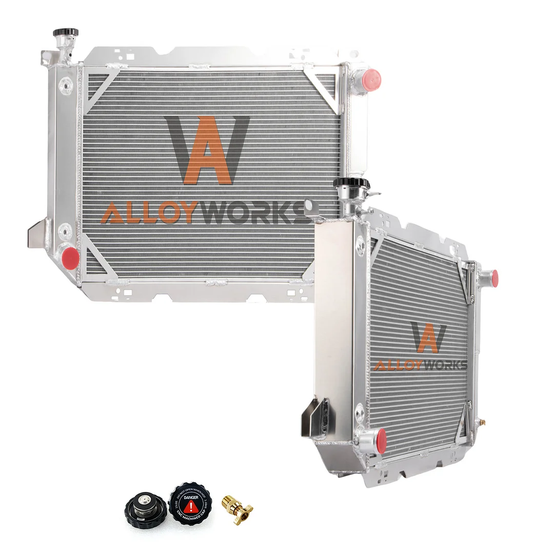 Alloyworks 3 Row Radiator For 1985-1997 Ford Bronco F150 F250 F350 Truck V8