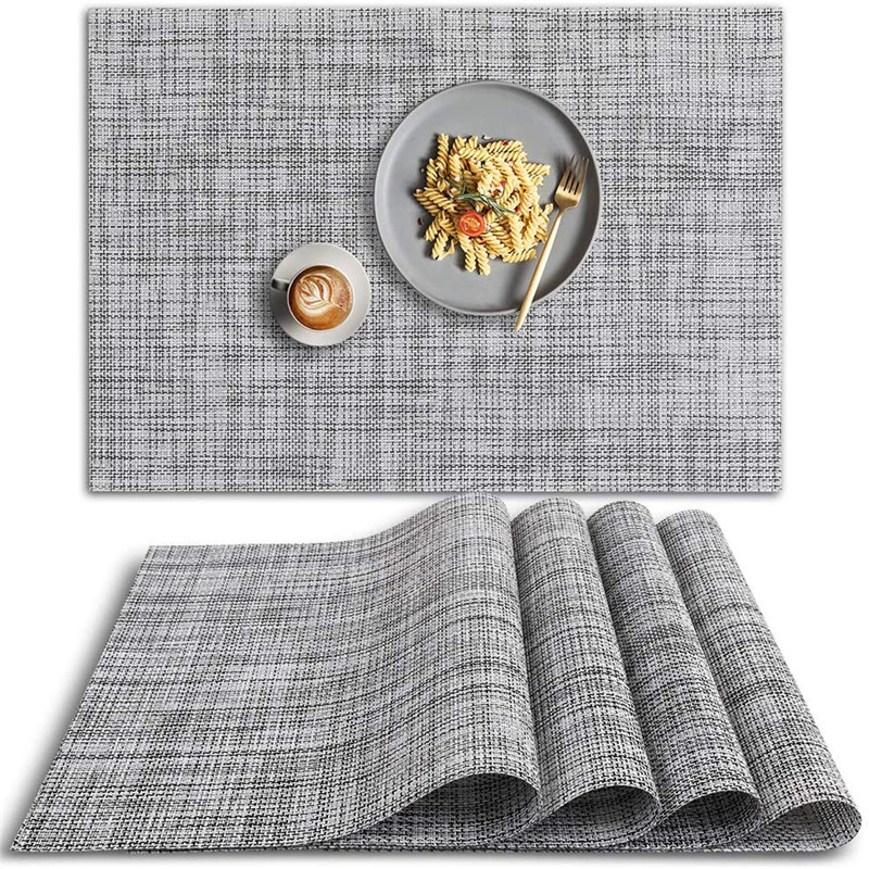 Anti-slip table mat placemat for home and daily use PVC placemat-smoky gray, 501 Original
Anti-slip table mat placemat for home and daily use PVC placemat-smoky gray, 501 Original