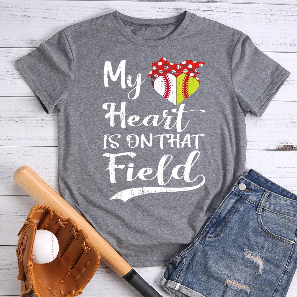 My Heart Is On That Field Baseball T-shirt Tee-012934-Guru-buzz