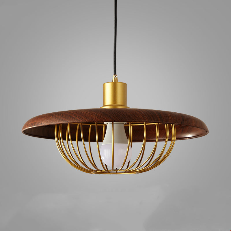 Nordic Single Head Wood Pendant Light