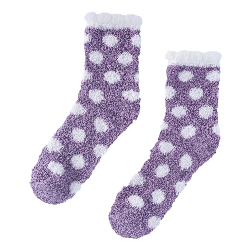 Winter Coral Fleece Socks Women Warm Floor Plush Sleeping Calf Spot Socks, Purple, 501 Original
Winter Coral Fleece Socks Women Warm Floor Plush Sleeping Calf Spot Socks, Purple, 501 Original
