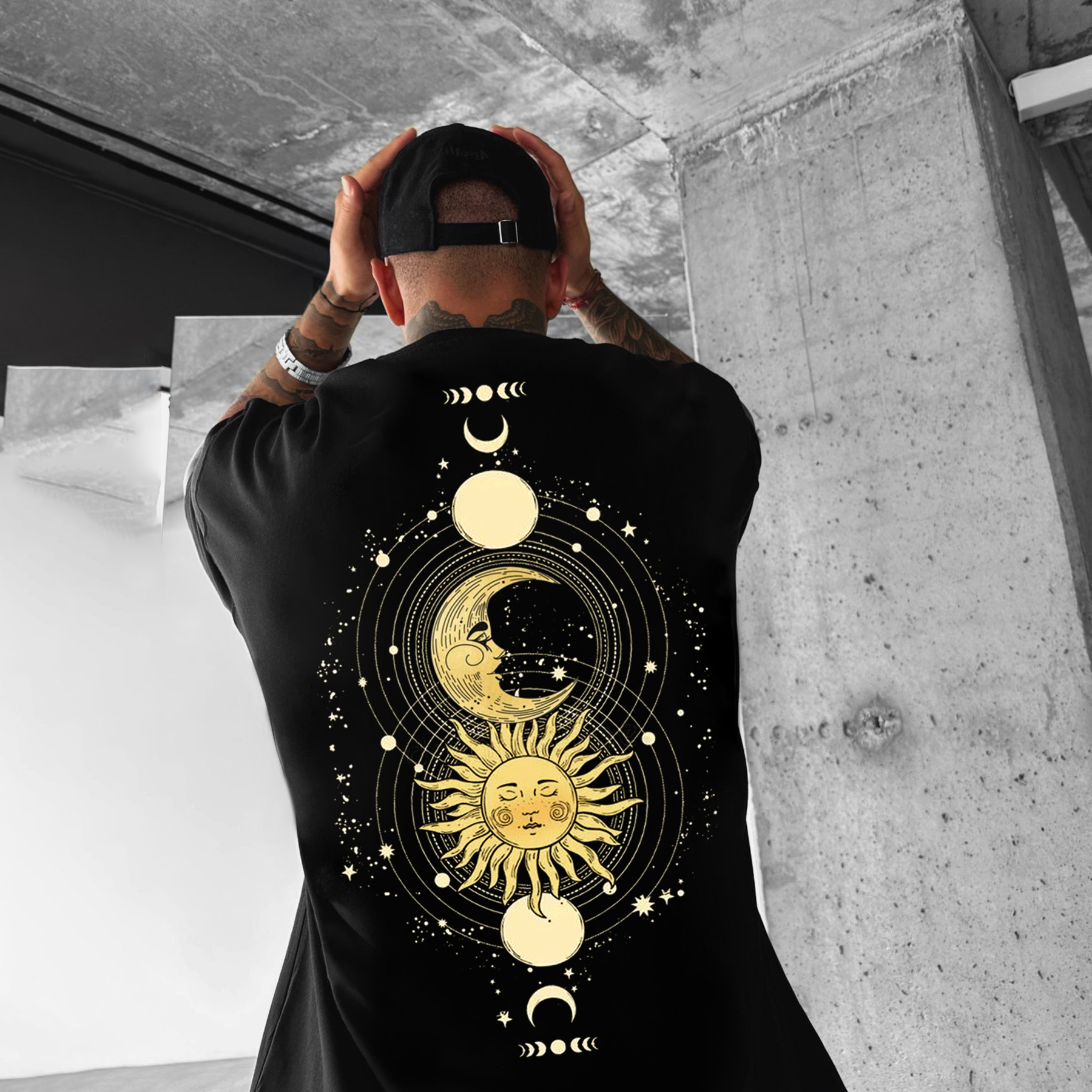 Let The Sun Warm Your Soul Let The Moon Ease Your Mind Oversize Tee Lixishop 