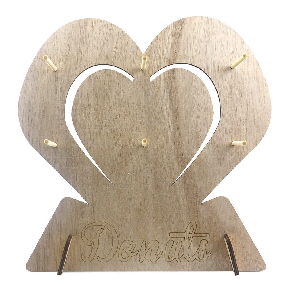 Wood Heart Doughnut Display Racks Wedding Birthday Donuts Holder Tableware, 501 Original
Wood Heart Doughnut Display Racks Wedding Birthday Donuts Holder Tableware, 501 Original