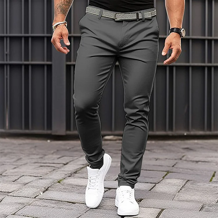 Men's Trousers Front Pocket Plain Comfort Breathable Casual Daily Holiday Fashion Basic Casual Pants