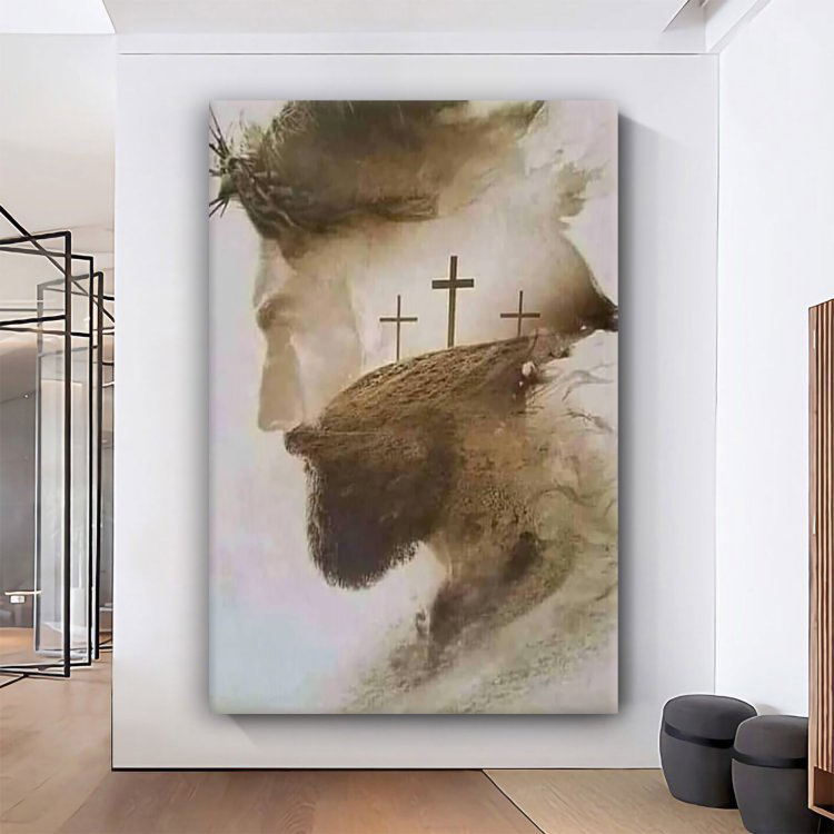 Jesus Landscape Canvas Wall Art