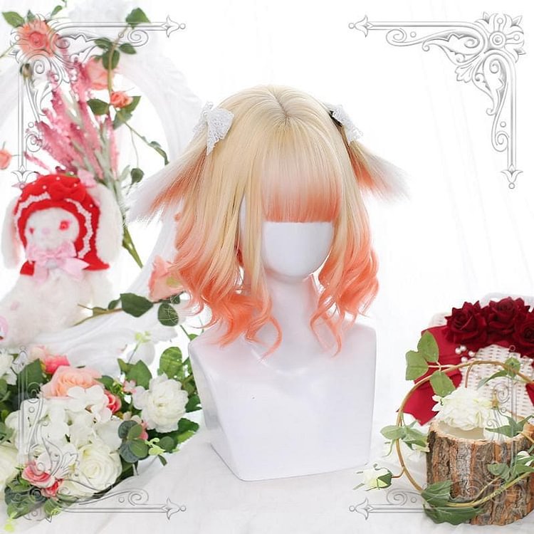 Orange Yellow Short Wig SP14904