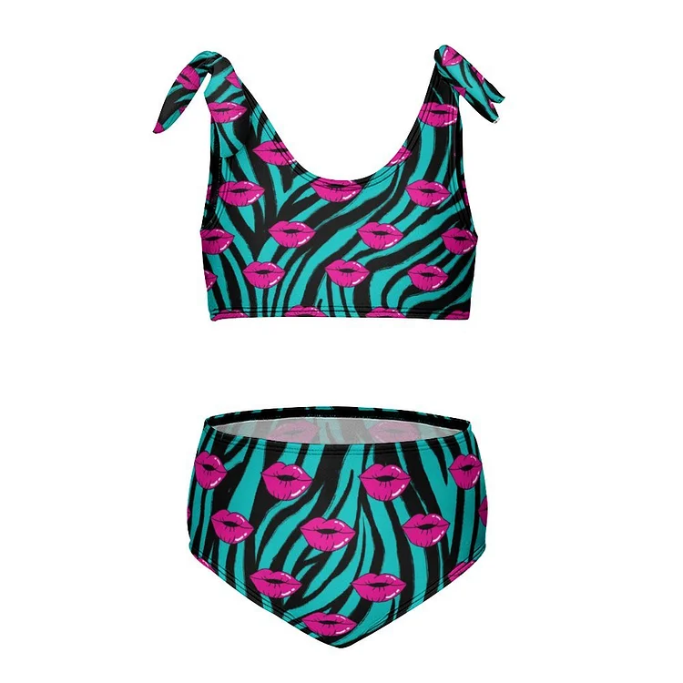 Personalized Girls Beach Bikini 2-Piece Swimsuit