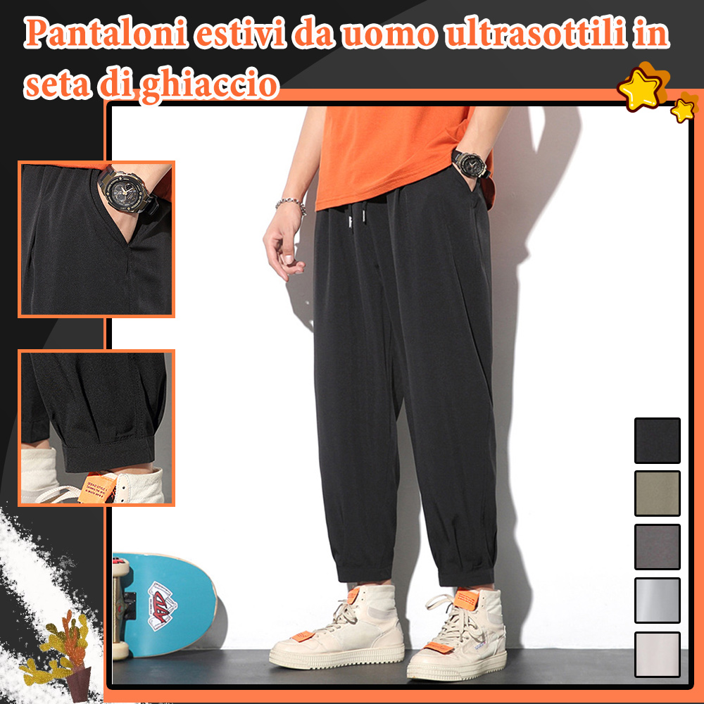 Pantaloni cargo in drill di cotone, ghiaccio | Intrend