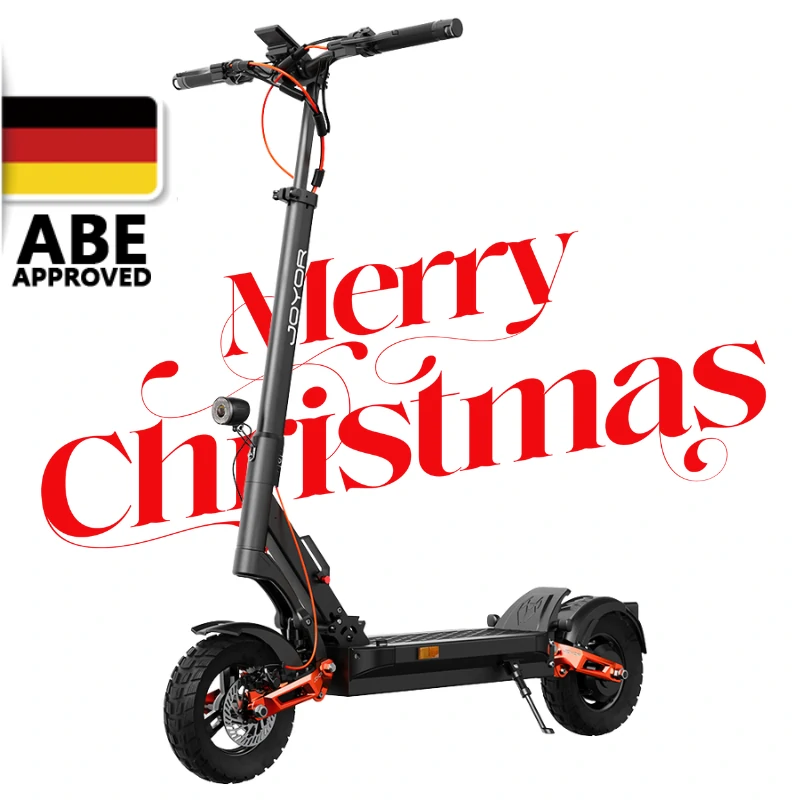 (Used Electric Scooters)Joyor T6E Pro Electric Scooter – 500W Motor, 90km Range, ABE Certified, Dual Suspension, Hydraulic Disc Brakes