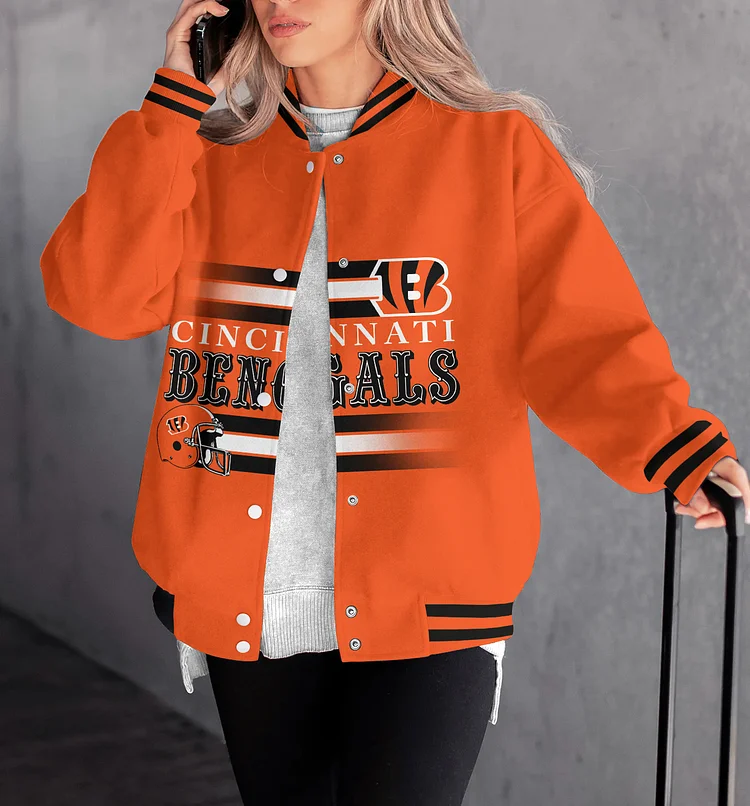 Cincinnati Bengals Women Limited Edition Full-Snap Casual Jacket