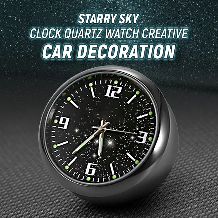 Starry Sky Clock Quartz Watch Creative Car Decoration