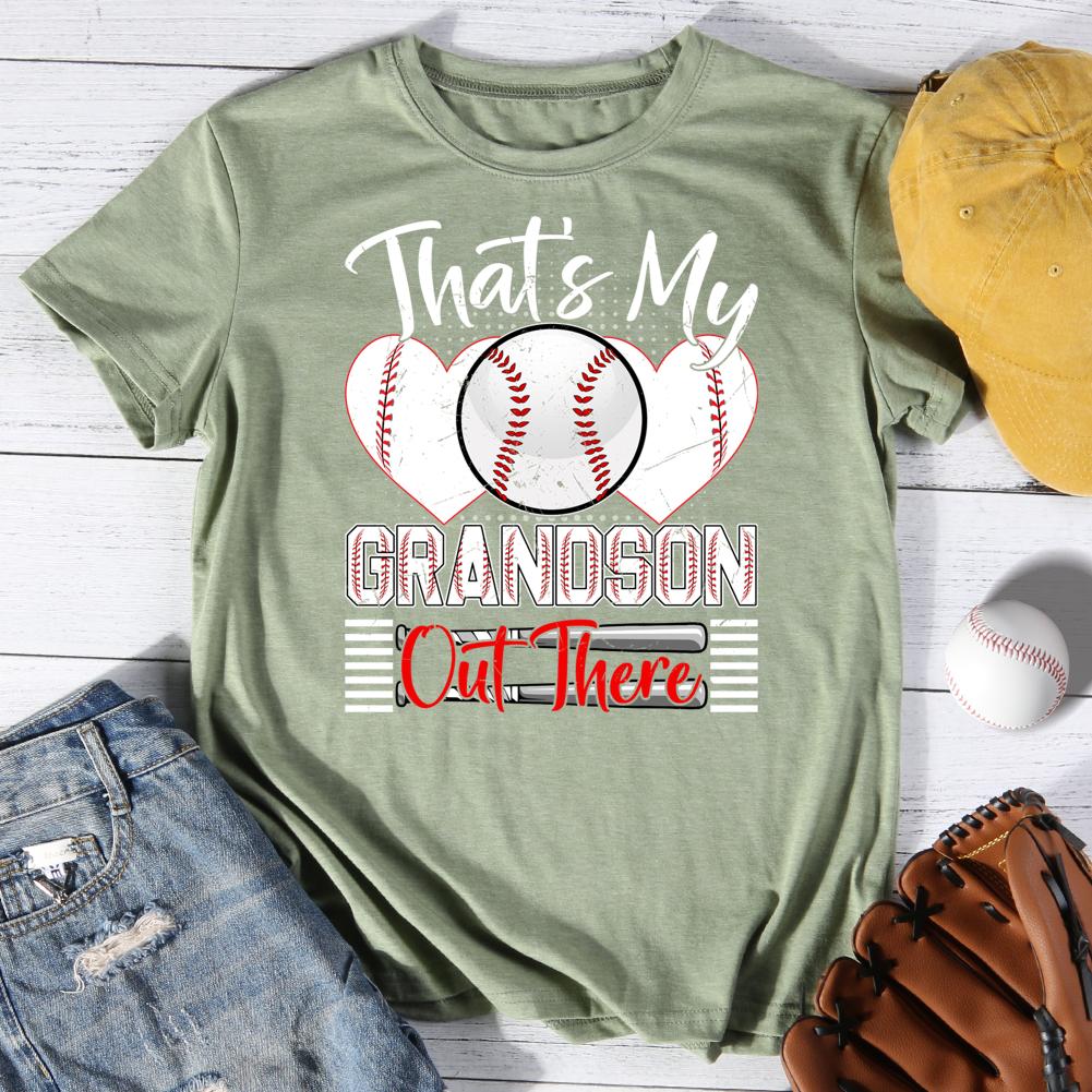 That my grandson out there Round Neck T-shirt-0025462-Guru-buzz