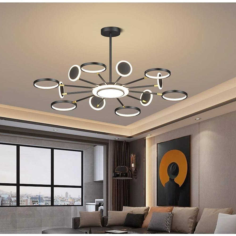 Arbitrary Multiple Circle LED Nordic Ceiling Lights Chandeliers Pendant Light