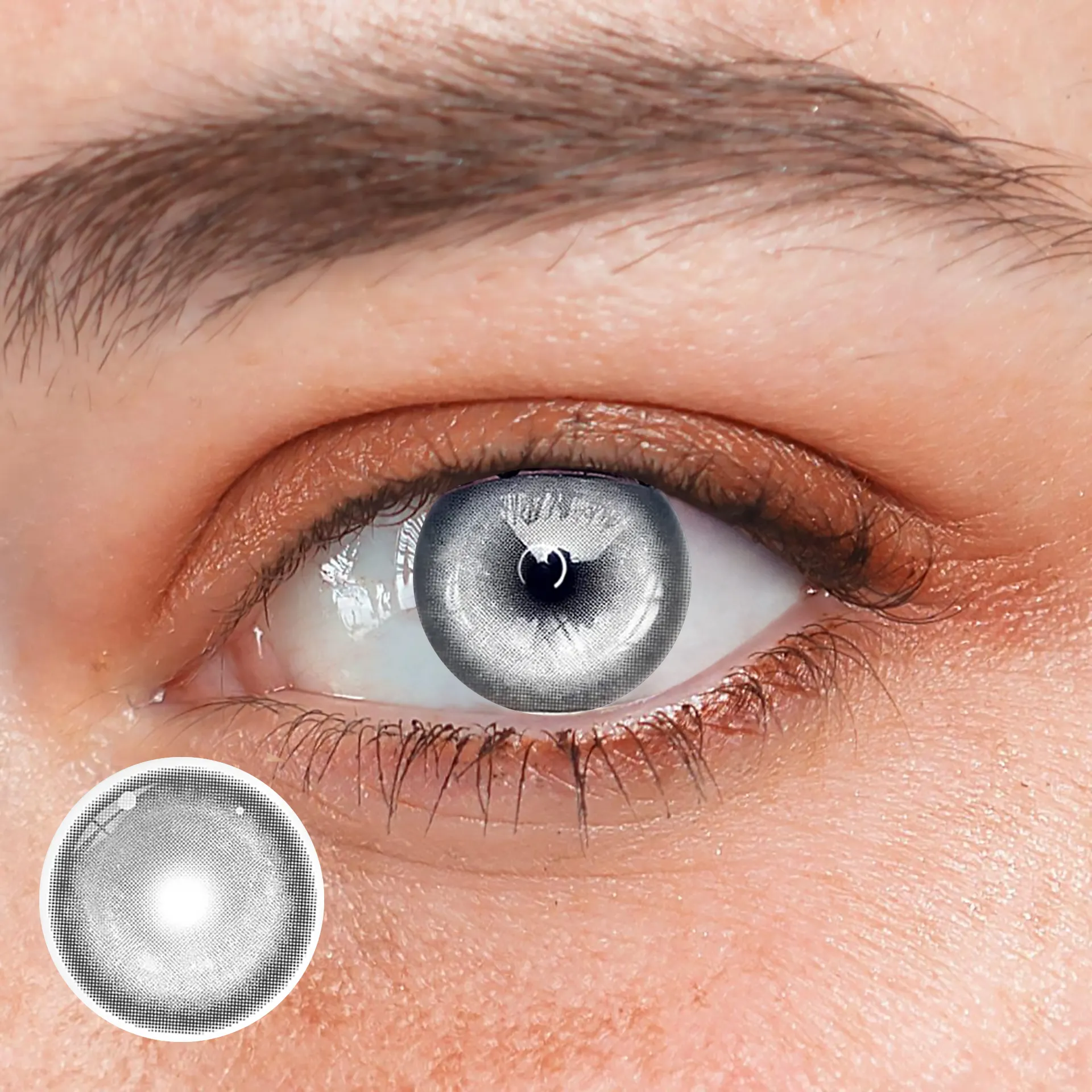 Cosplay KOI Gray Coloured Contact Lenses