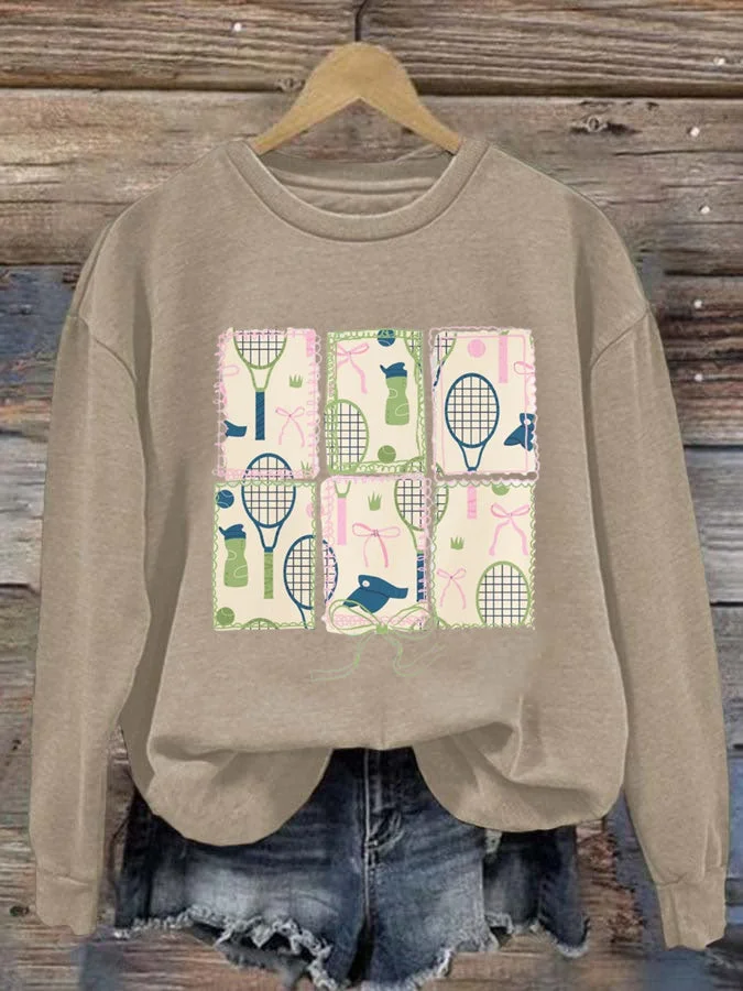 Coquette Tennis Coach Sweatshirt socialshop