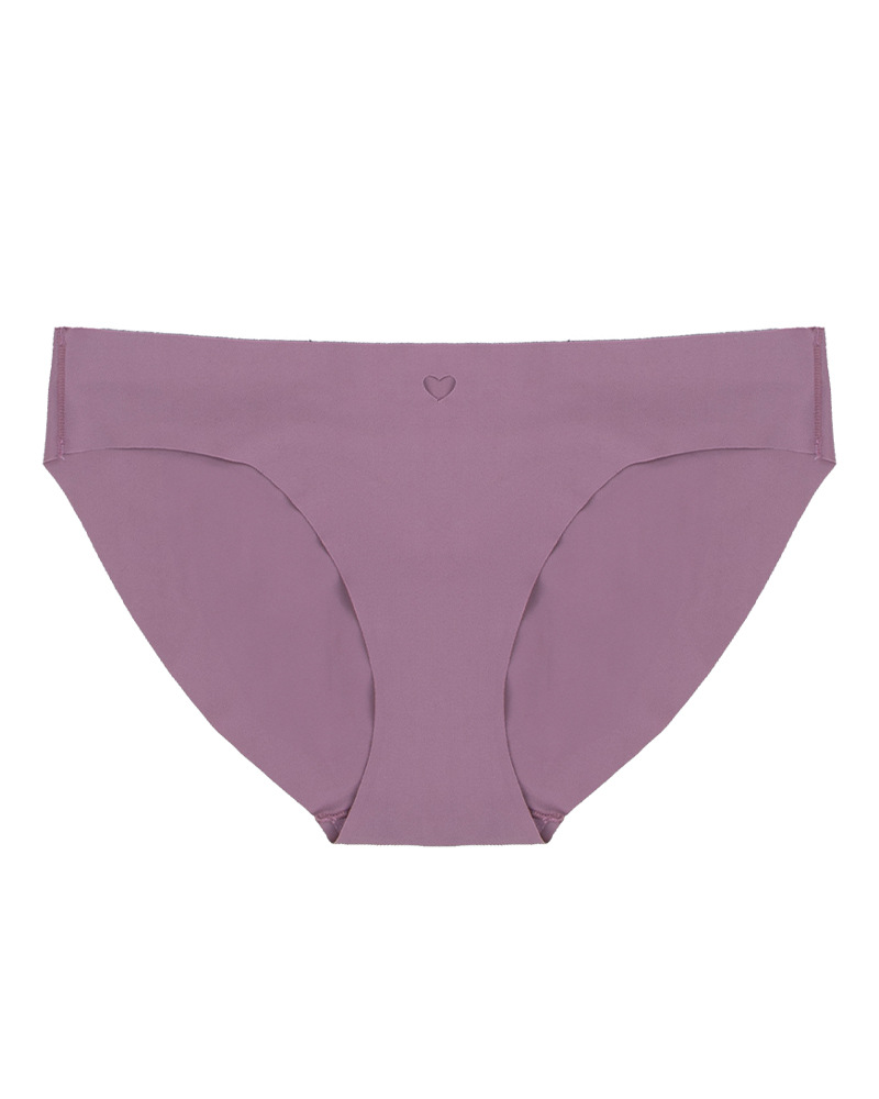 Heart-Shaped Seamless Breathable High-Elastic Ice Silk Low-Waisted Underwear