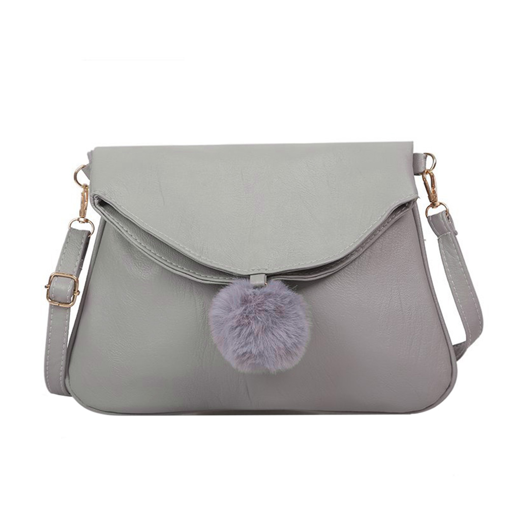 Vintage Solid Messenger Bag Hairball Leather Envelope Shoulder Purse, Grey, 501 Original
Vintage Solid Messenger Bag Hairball Leather Envelope Shoulder Purse, Grey, 501 Original