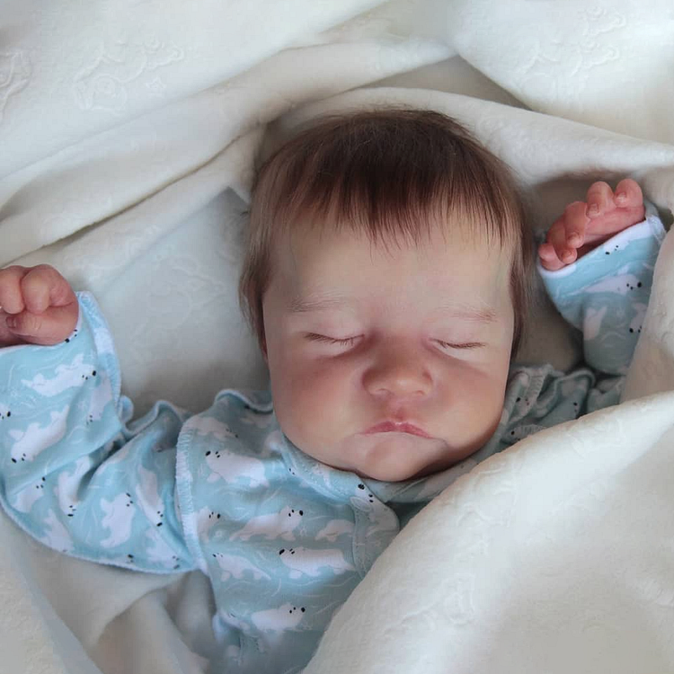  20'' Real Reborn Boy Luke, Cute Realistic Soft Silicone Newborn Baby Dolls Toy - Reborndollsshop®-Reborndollsshop®