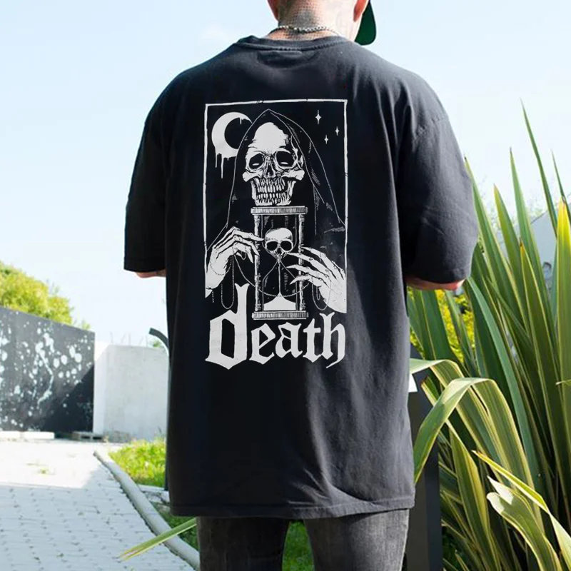 Designer mage skull print t-shirt -  