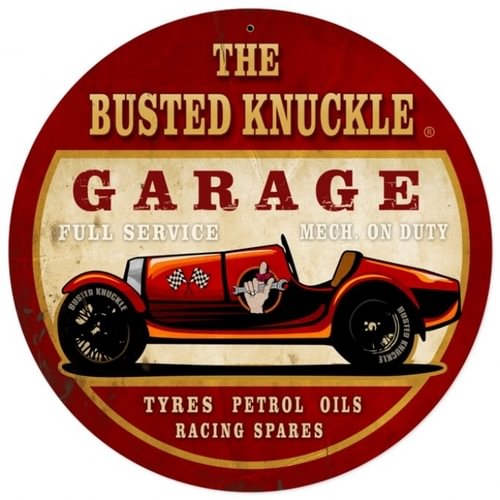 Garage- Round Shape Tin Signs/Wooden Signs - 30*30CM