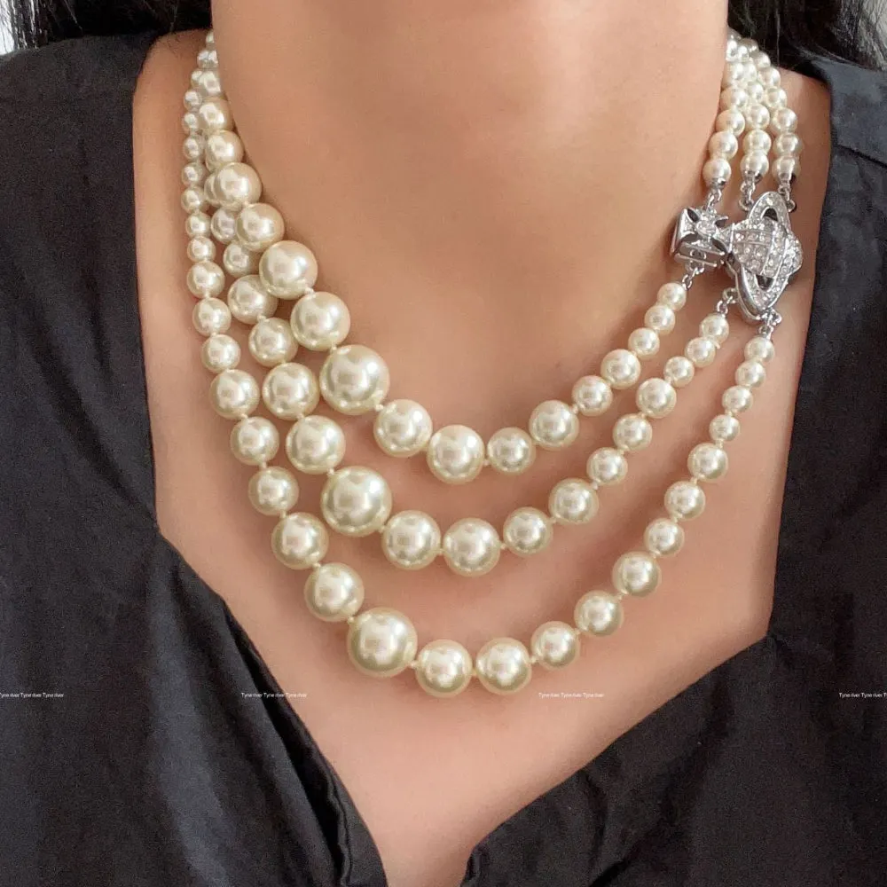 Vivienne Westwood Triple Pearl Necklace
