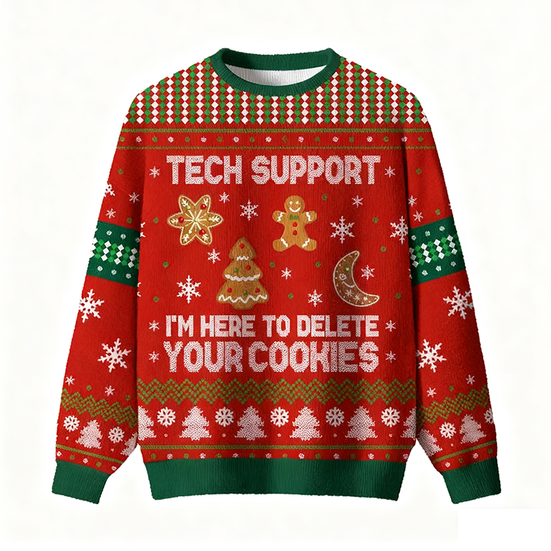 Unisex Christmas-themed Crew Neck Sweatshirt