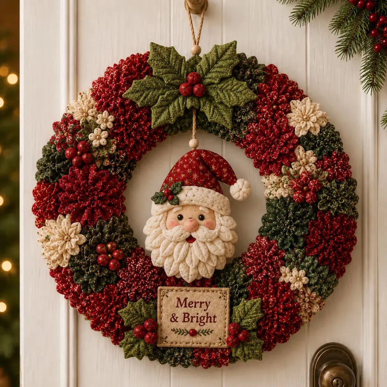 🎄 This Season's Best-Sellers❤️Fabric Poke Wreath DIY Kit