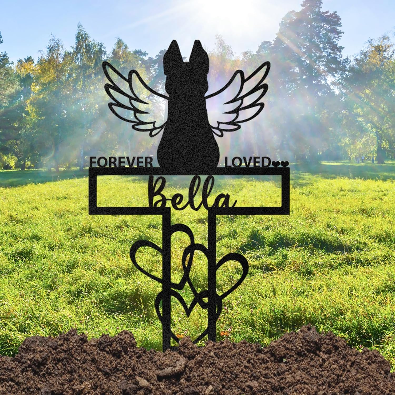 Personalized Pet Memorial Graves Marker Cat - Custom Pet Headstones for ...