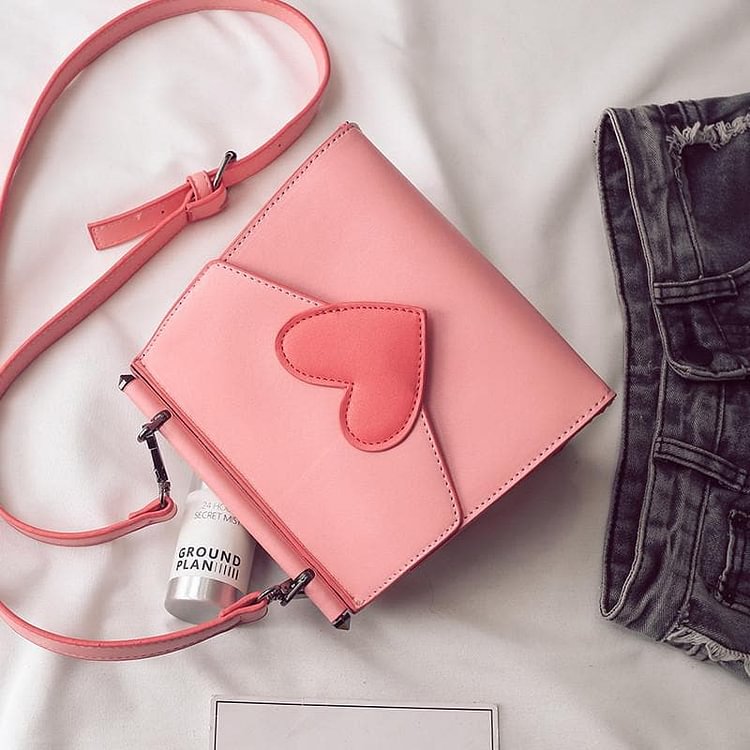 Pink/White/Black Love Envelope Purse SP179740