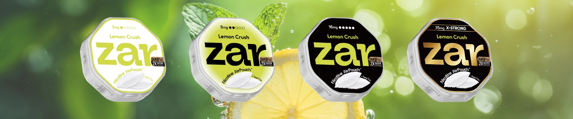 Lemon Nicotine Pouches | zar AirPouch | zarpouch.shop