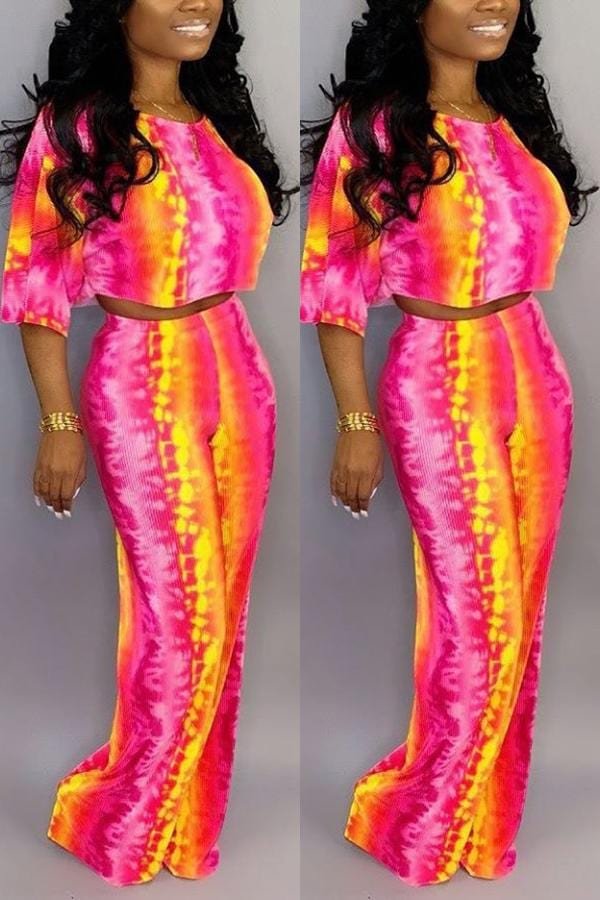 Fashion Casual Printed Pants Set - BlackFridayBuys