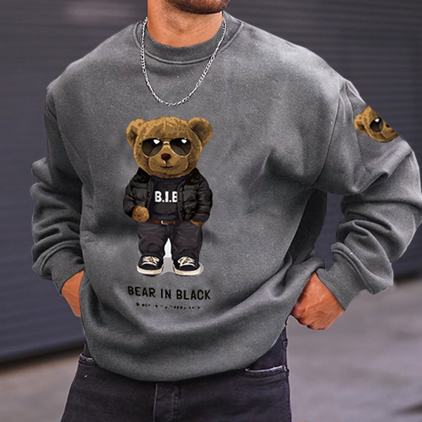 Teddy Bear Men's Casual Sweatshirt Lixishop 