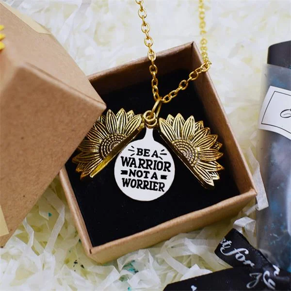 Be a Warrior Not a Worrier Necklace - Style 1