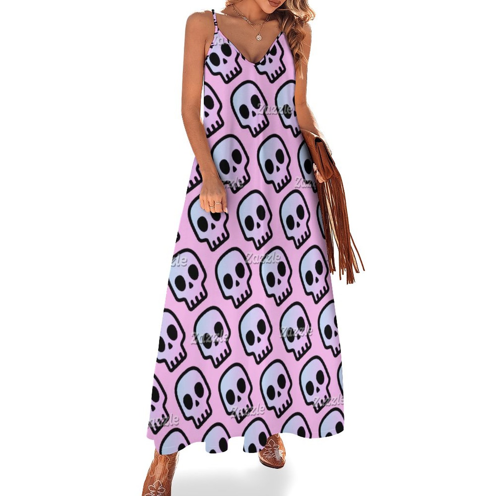 white christmas dresses Pirate Skull Twirl Dress main image 1