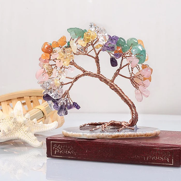 Natural Crystal Stone Feng Shui Tree