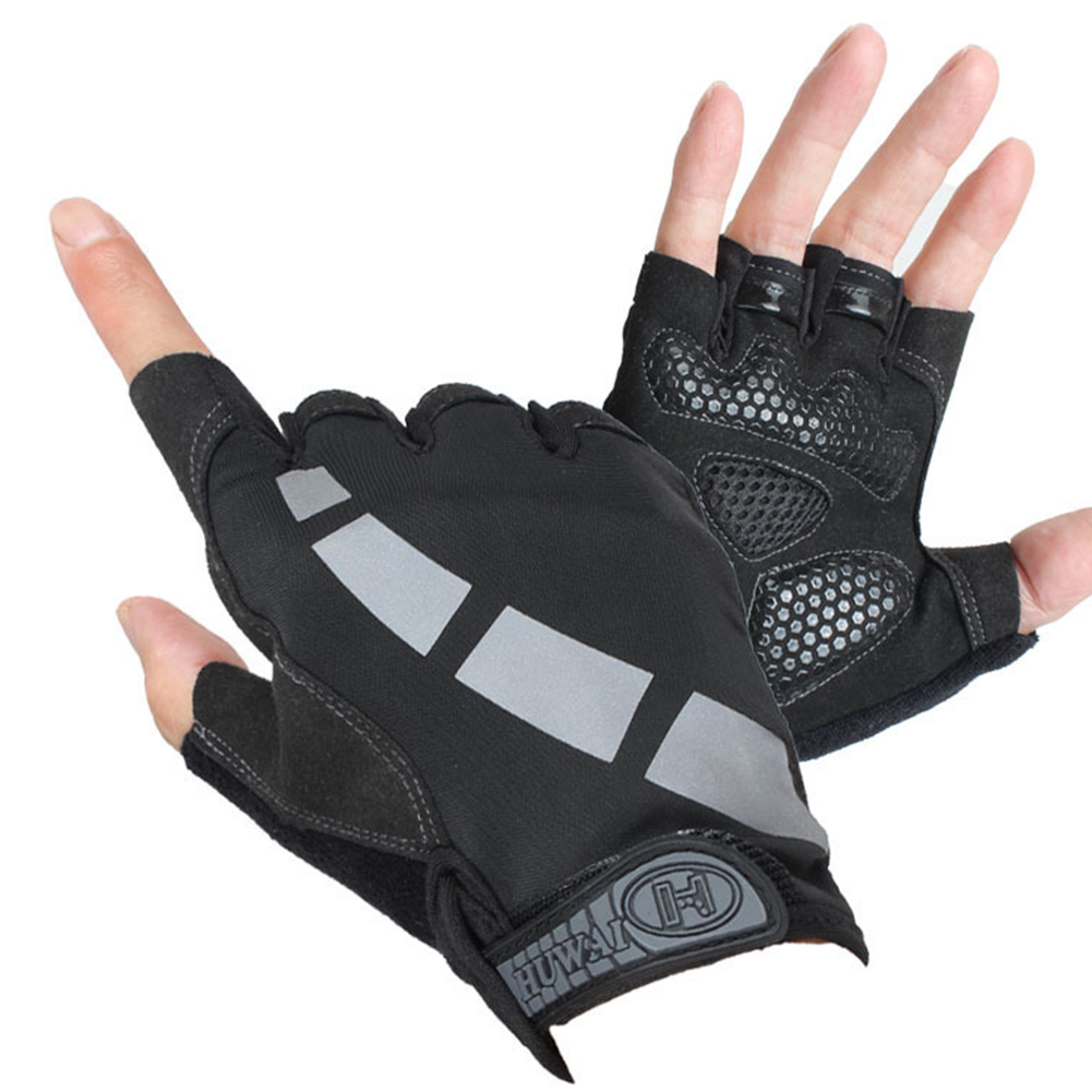 Reflective Anti-slip Sports Half Finger Gloves Men Cycling Riding Gloves, Grey, 501 Original
Reflective Anti-slip Sports Half Finger Gloves Men Cycling Riding Gloves, Grey, 501 Original