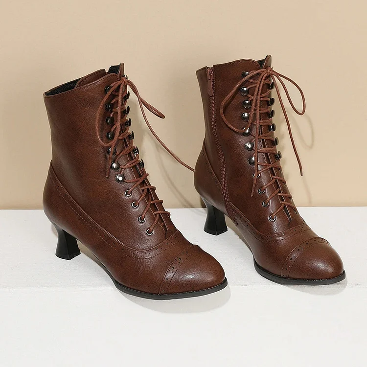 Victorian Lace-Up Boots