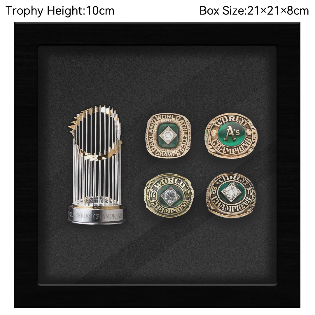 Oakland Athletics MLB Trophy And Ring Box