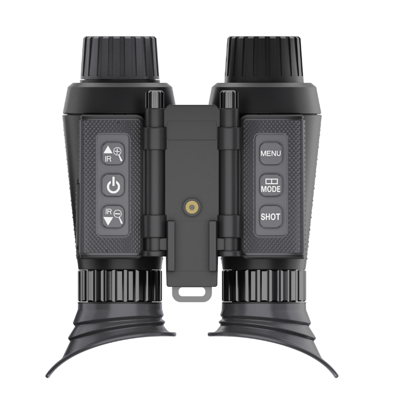 BekinTek Dual Eye 3D View Helmet Mounted Night Vision Binoculars Head Mountable Goggles Rechargeable Optics Telescope IR Full Dark Observing Adjustable Pupil Distance 7x Infrared 8x Digital Zoom 4K Video 36M Photo Independent Diopter Adjust 4 Color Effect 14