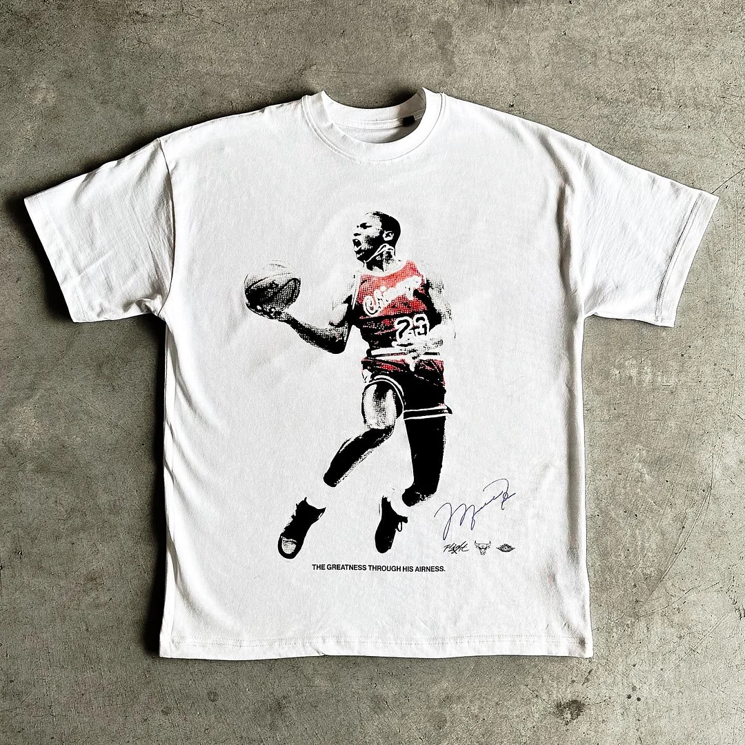 Casual No.23 Basketball Player Print Short Sleeve T-shirt