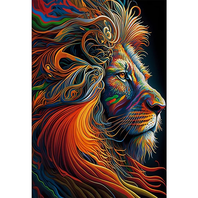 Lion - Full Round - Diamond Painting(50*70cm)