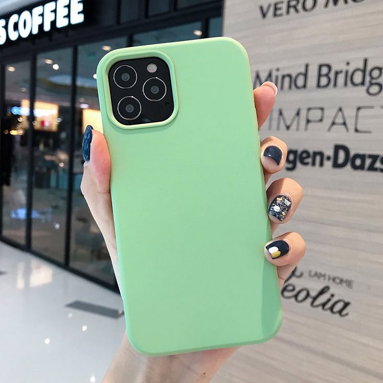 IPhone ケース 無地 全シリーズ対応 スマホケース 全4色