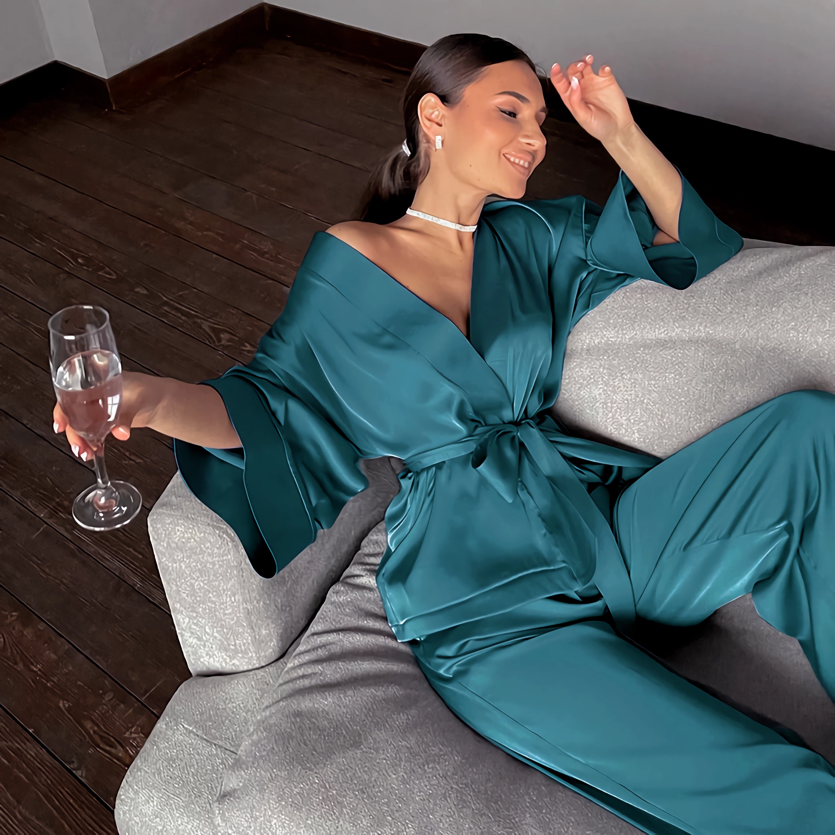 19 Momme Matching Silk Pajamas REAL SILK LIFE