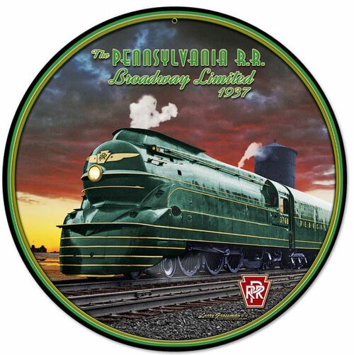 Train- Round Shape Tin Signs/Wooden Signs - 30*30CM