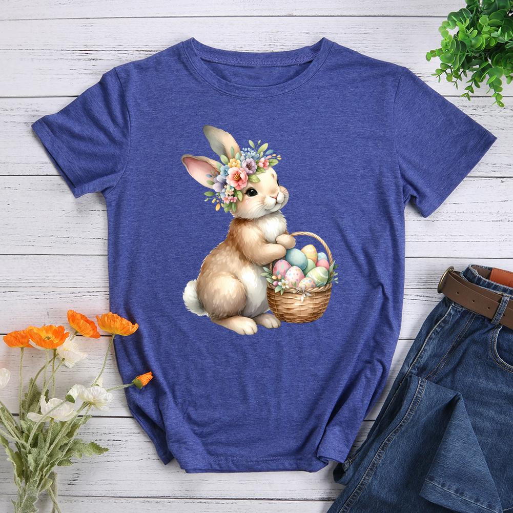 Happy Easter Round Neck T-shirt-0025471-Guru-buzz