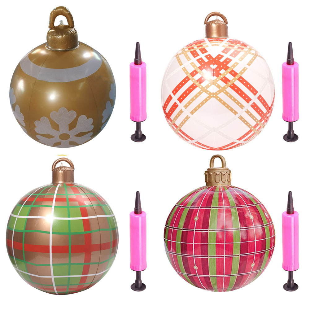60cm PVC Inflatable Christmas Ball w/ Pump Printed Christmas Ornament Craft, 501 Original
60cm PVC Inflatable Christmas Ball w/ Pump Printed Christmas Ornament Craft, 501 Original