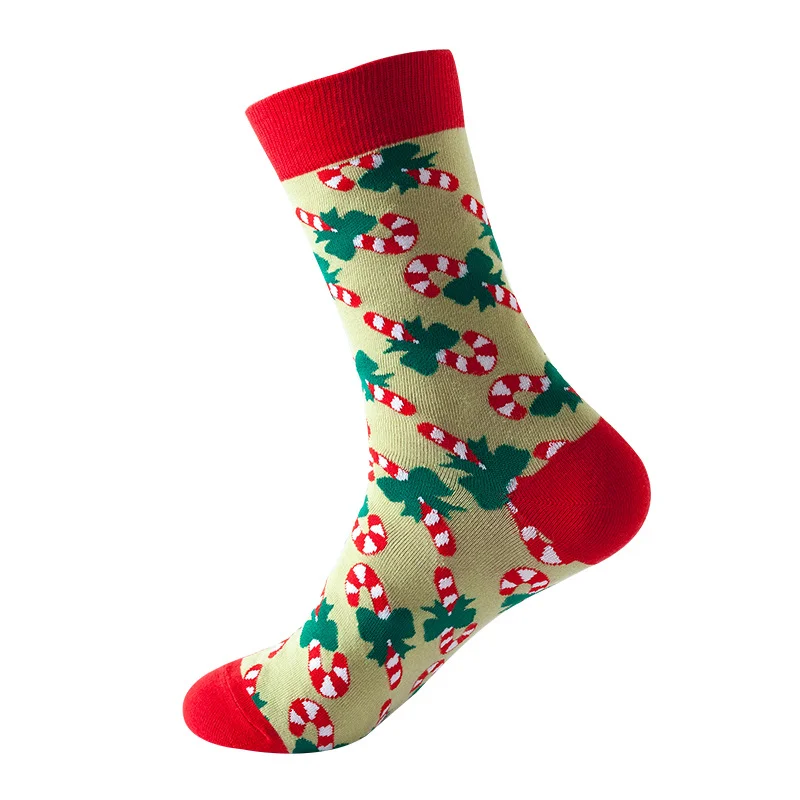 Christmas Style Print Breathable Trendy Socks
