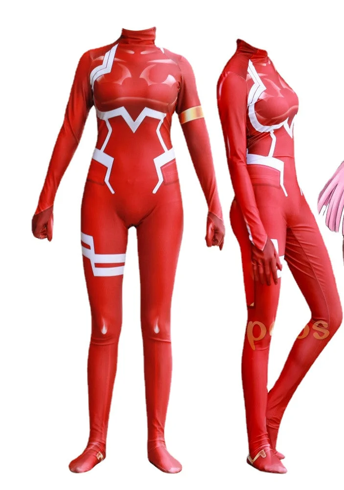 Zero Two Jumpsuit Darling In The Franxx 002 Cosplay Costume